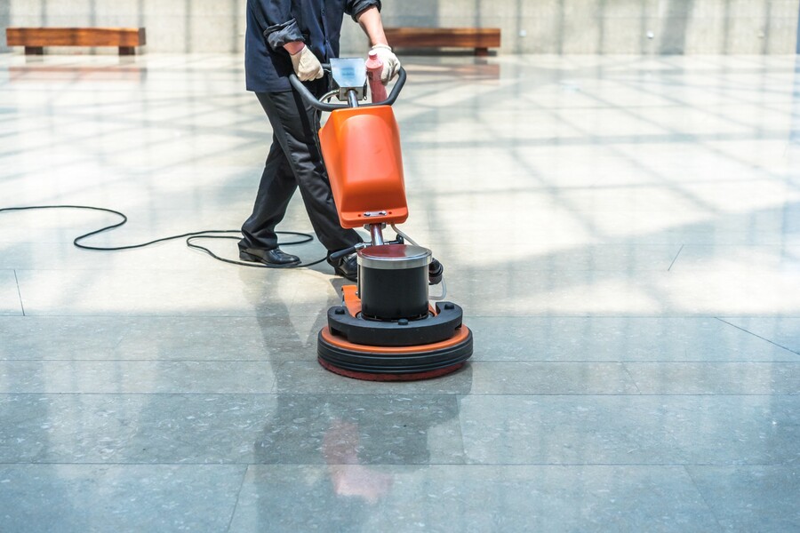 Commercial floor stripping by A Personal Touch Professional Cleaning