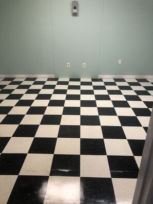 Before and After Floor Stripping and Waxing in Rural Hall, NC (2)