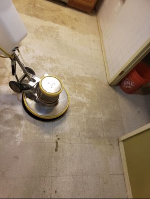 Commercial floor stripping and waxing in Kernersville, NC (2)