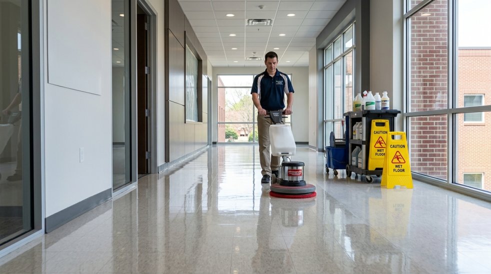 Why Floor Stripping and Waxing Is Essential for Commercial Buildings