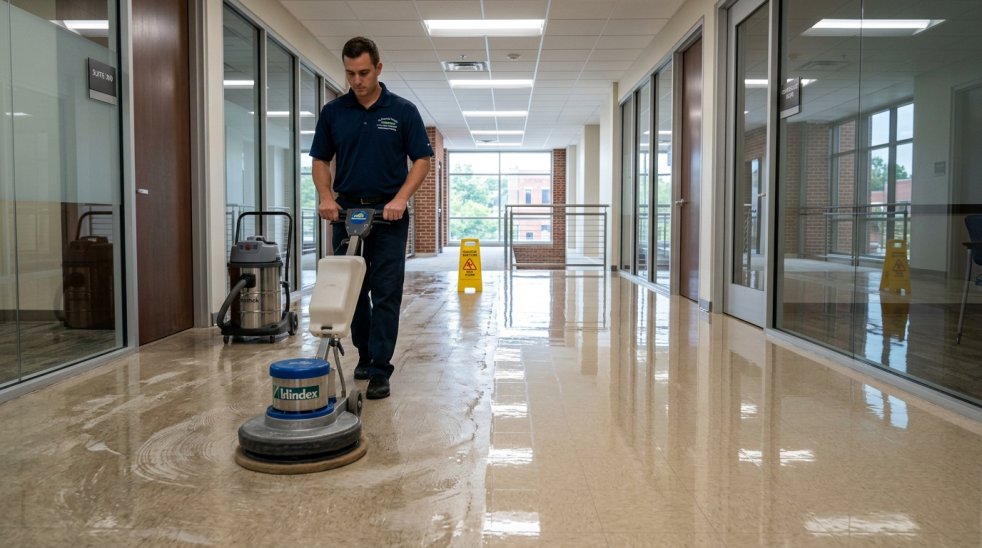 Floor Stripping & Waxing Winston-Salem NC | High-Gloss Commercial Floors