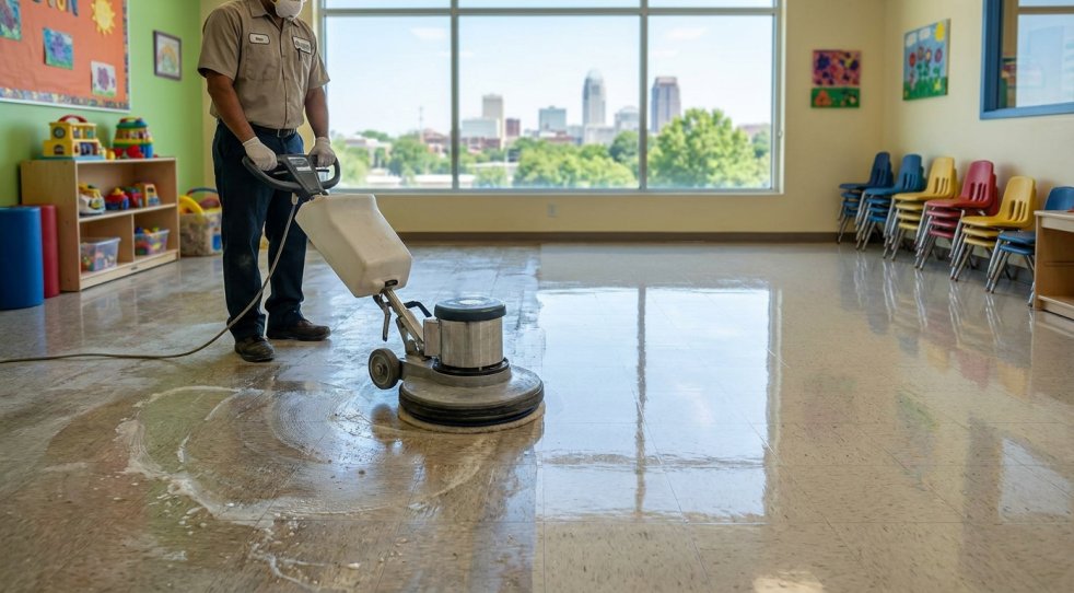 Daycare Floor Stripping and Waxing Services in Winston-Salem, NC