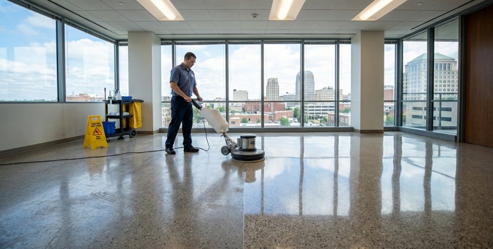 The Science of Commercial Floor Shine | Floor Waxing & Buffing in Winston-Salem, NC