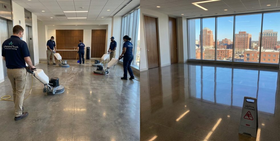 How Floor Stripping and Waxing Saves Commercial Buildings Thousands in Replacement Costs